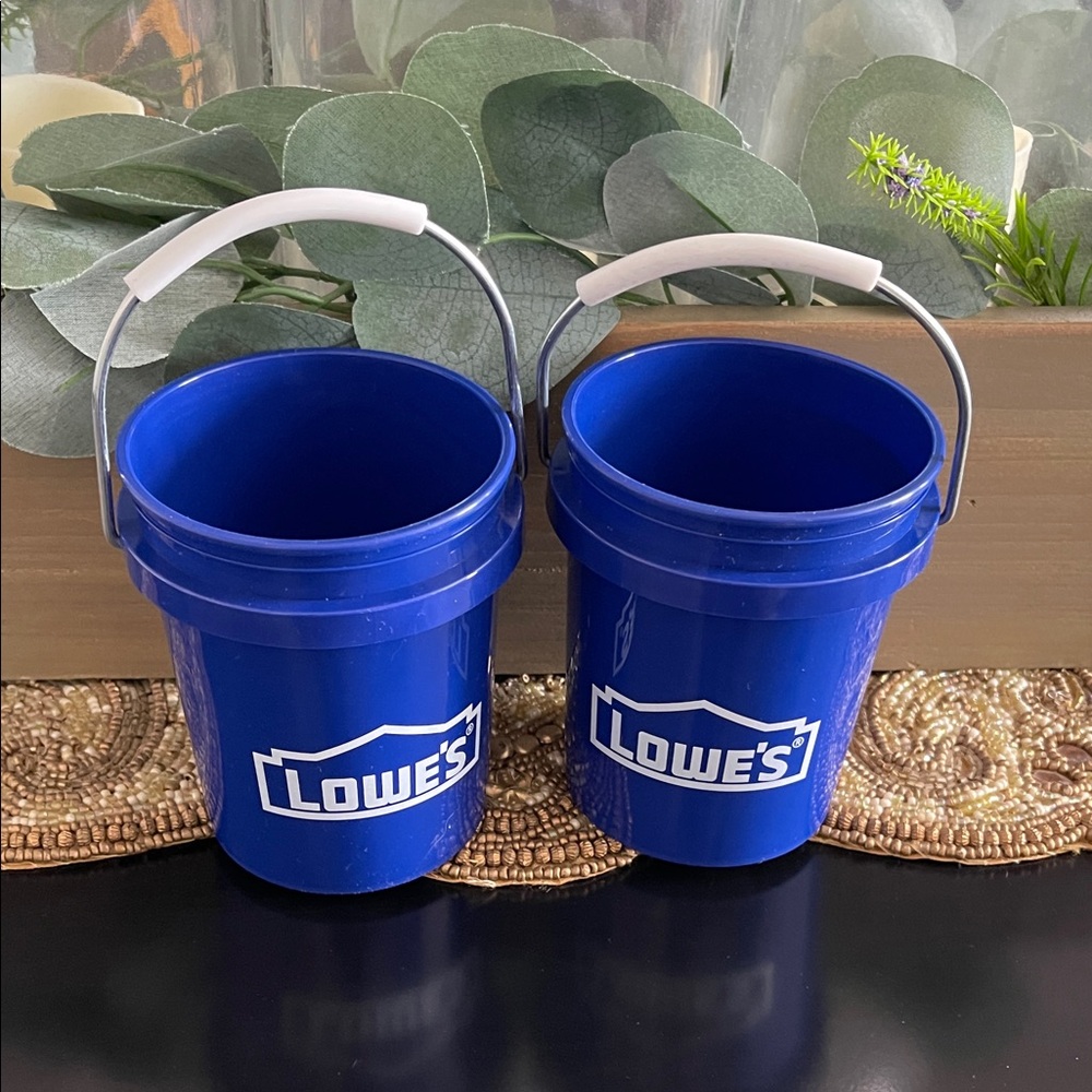 Lowe's mini Blue Buckets